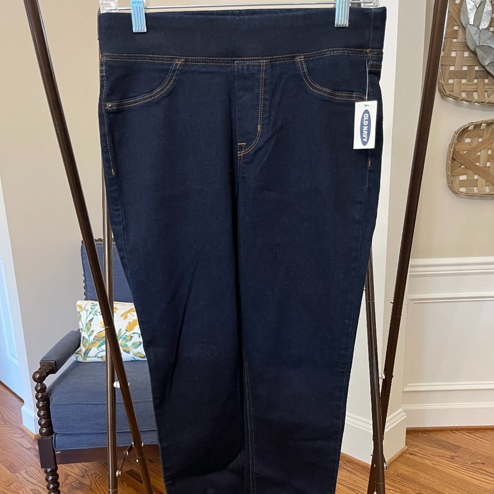 Old Navy Mid-Rise Rockstar Super-Skinny Jeggings for Women Size 4